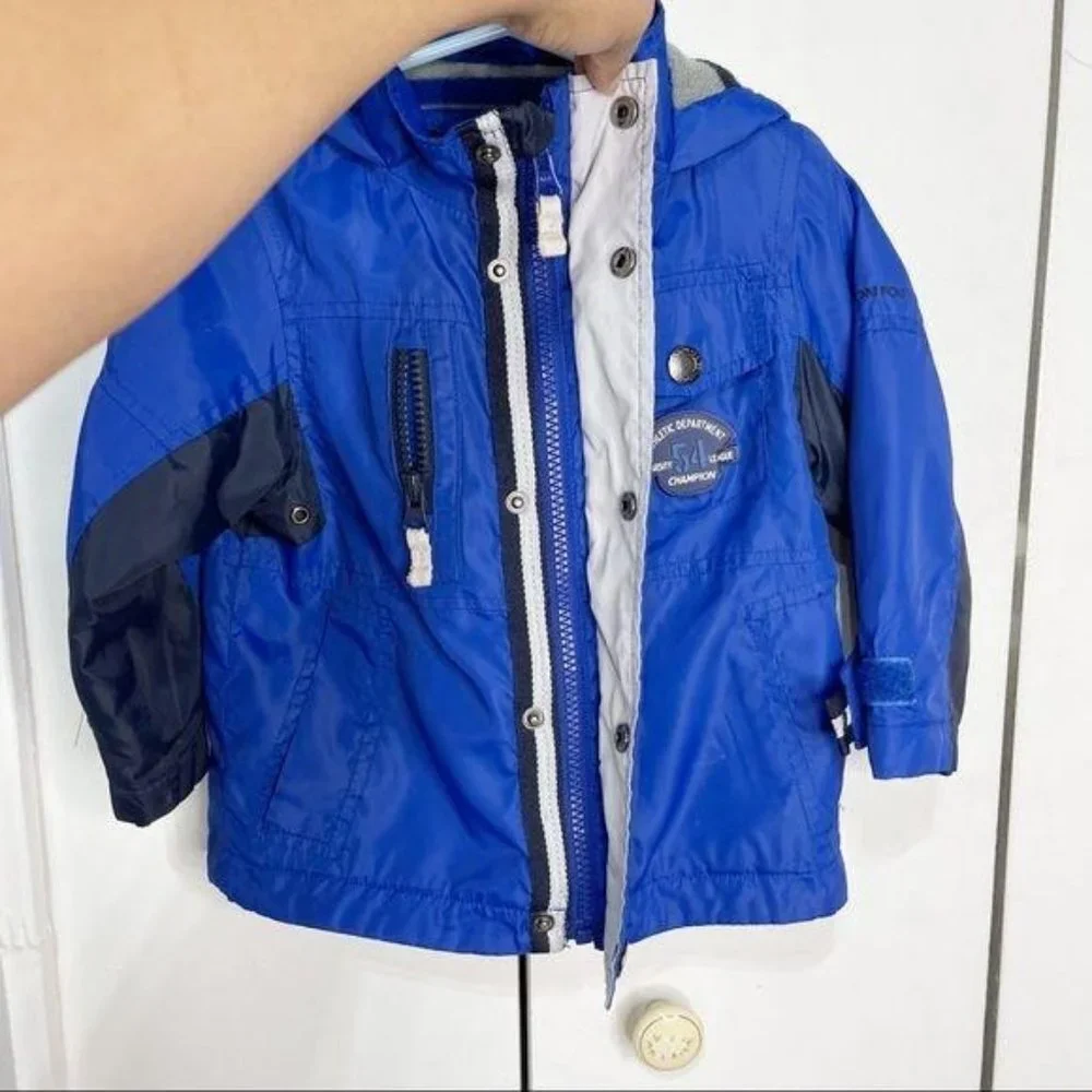 London Fog Winter Blue hooded Jacket Coat 2T